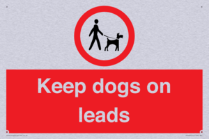 Keep dogs on leads